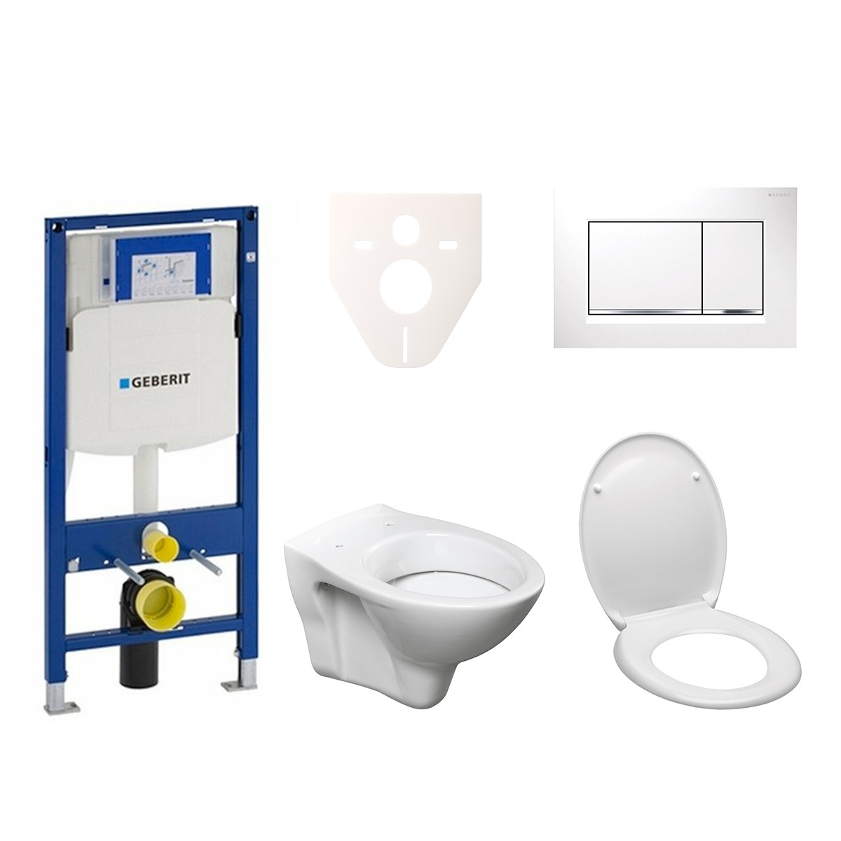E-shop Cenově zvýhodněný závěsný WC set Geberit do lehkých stěn / předstěnová montáž+ WC S-Line S-line Pro 111.300.00.5ND5