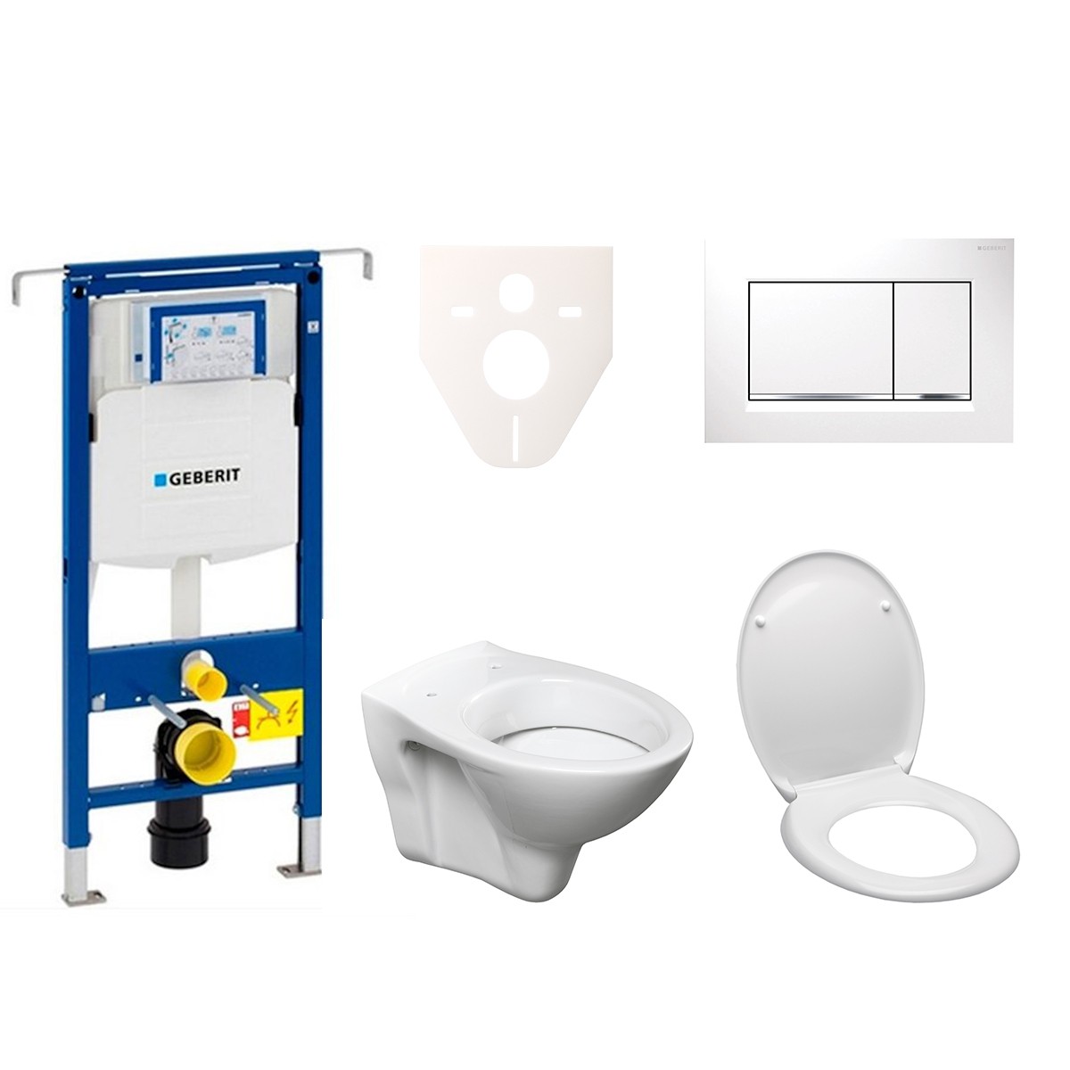 E-shop Cenově zvýhodněný závěsný WC set Geberit do lehkých stěn / předstěnová montáž+ WC S-Line S-line Pro 111.355.00.5ND5