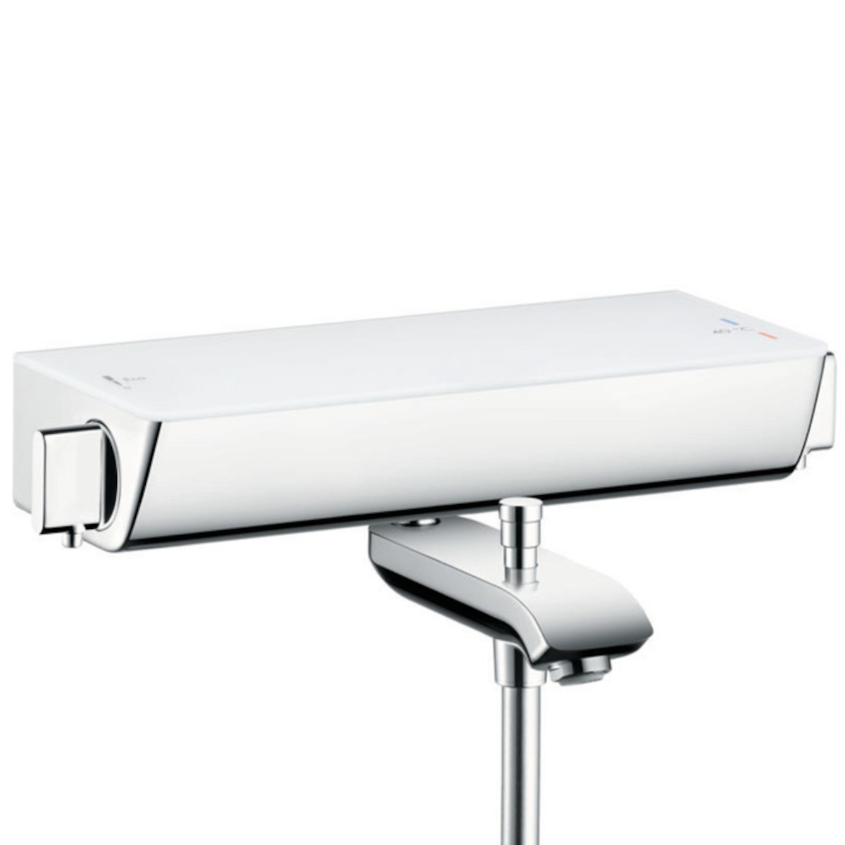 Vanová baterie Hansgrohe Ecostat Select s poličkou 150 mm bílá/chrom 13141400