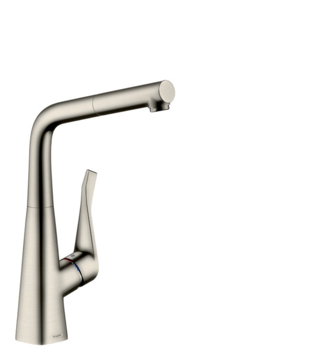 Dřezová baterie Hansgrohe Metris M71 s vytahovací sprškou vzhled nerezu 14821800