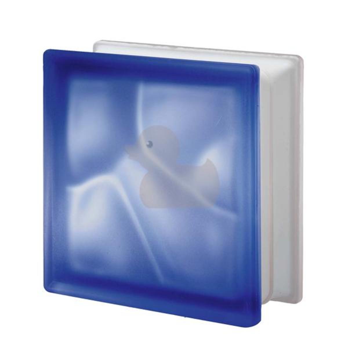 E-shop Luxfera Glassblocks blue 19x19x8 cm mat 1908WBLUE2S