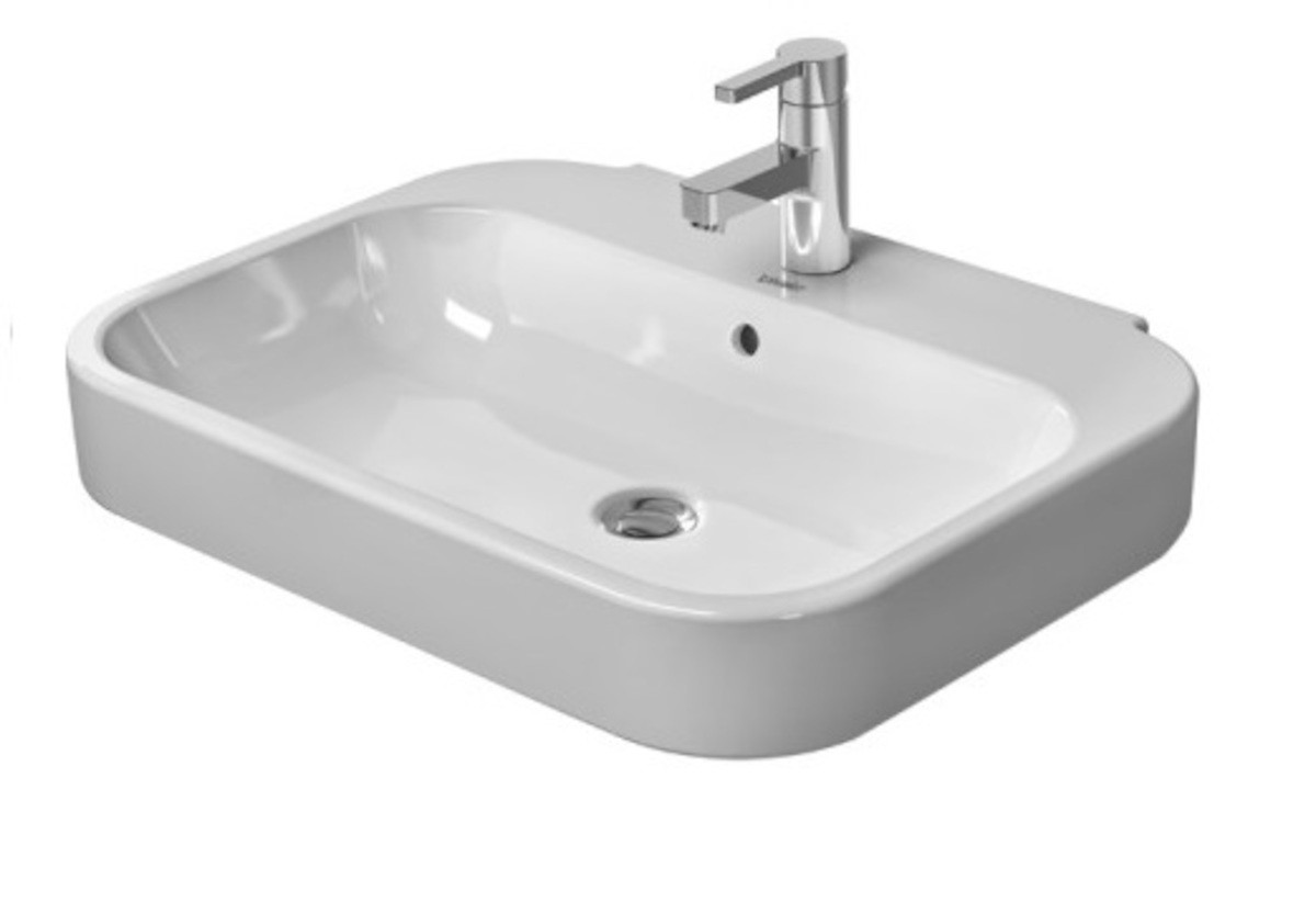 Umyvadlo Duravit Happy D.2 60x47,5 cm otvor pro baterii uprostřed 2316600000