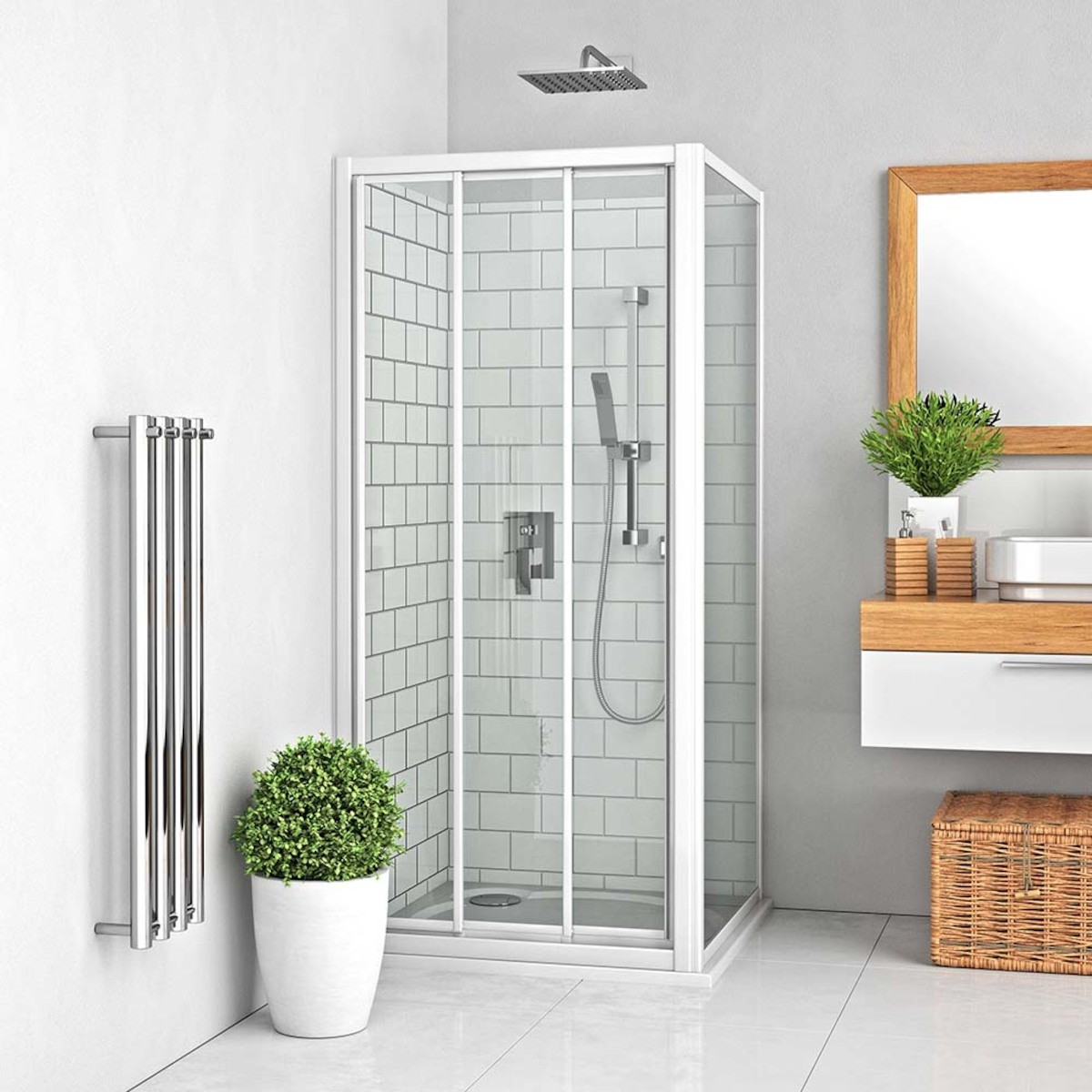 E-shop Boční zástěna ke sprchovým dveřím 100 cm Roth Lega Line 412-1000000-04-02