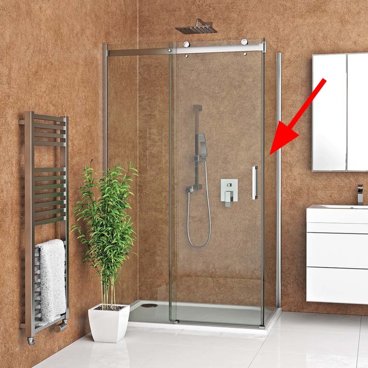 E-shop Boční zástěna ke sprchovým dveřím 80 cm Roth Ambient Line 621-8000000-00-02