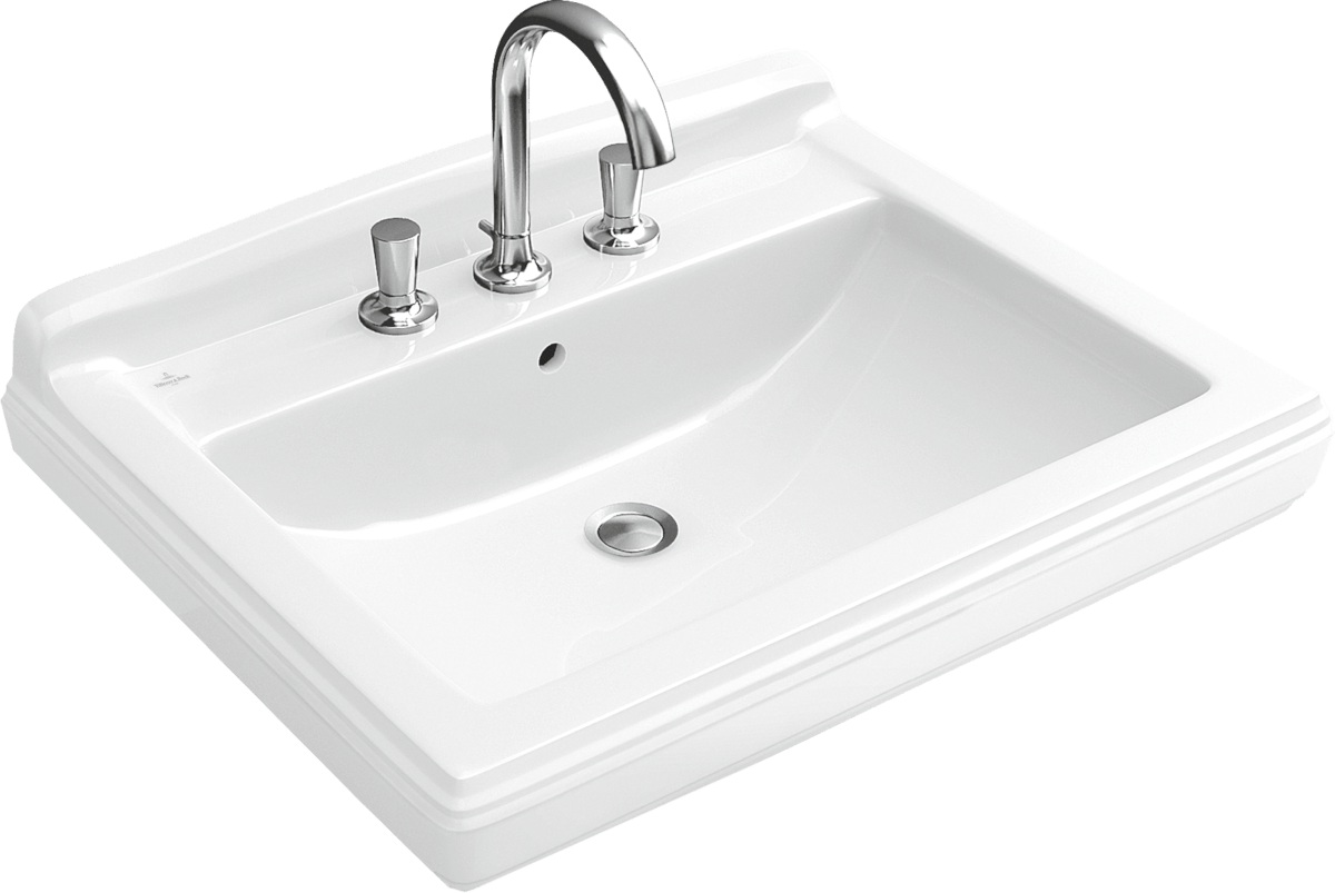 Zápustné umyvadlo Villeroy & Boch Hommage 63x52,5 cm tři otvory pro baterii 7102A1R1