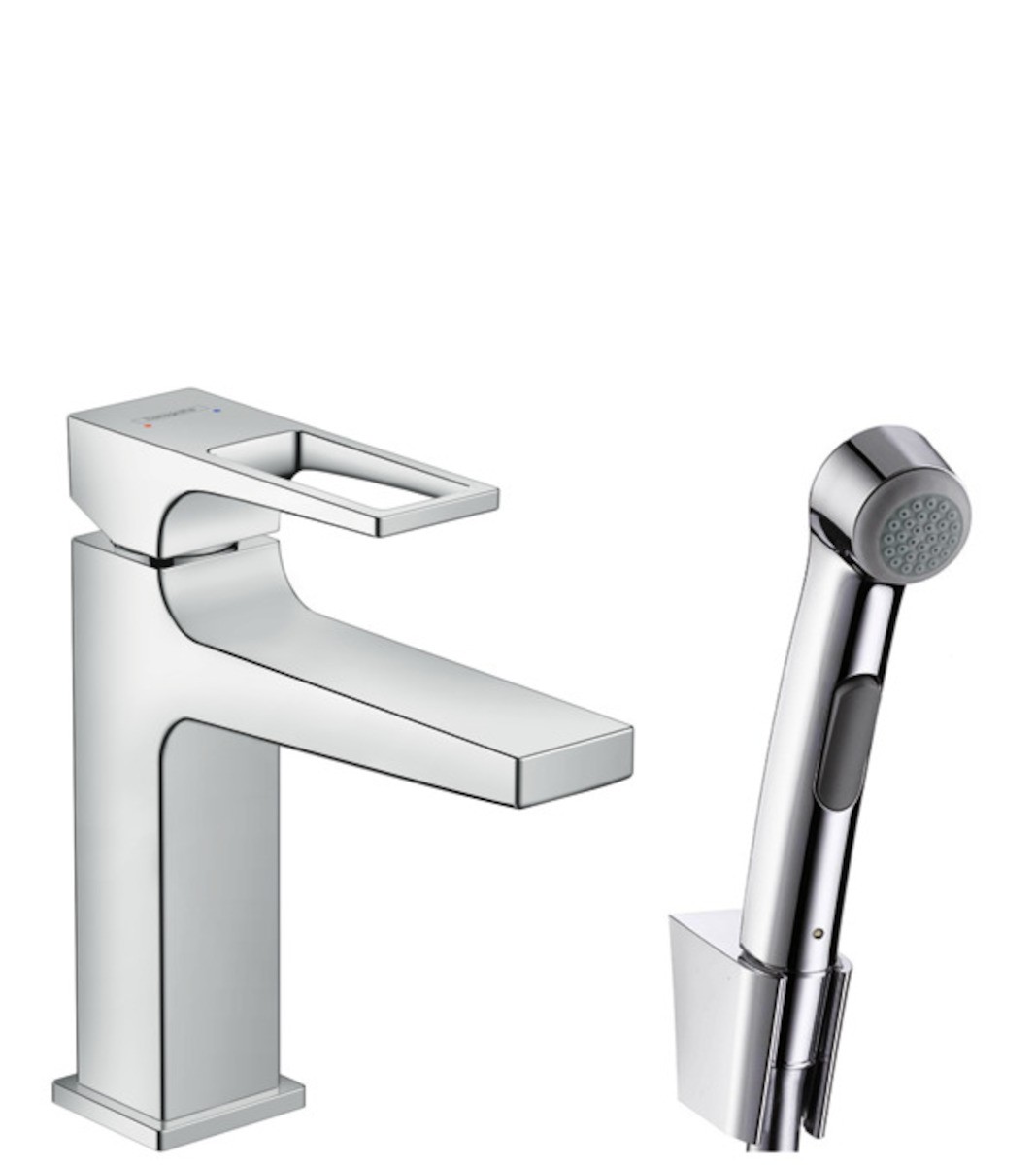 Umyvadlová baterie Hansgrohe Metropol s bidetovou sprškou chrom 74522000