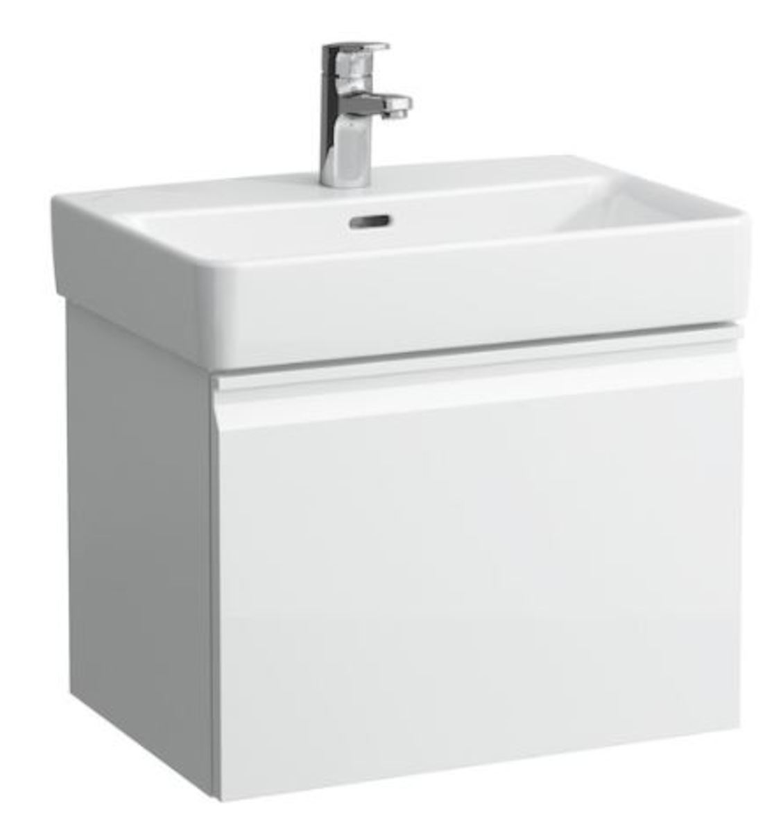 E-shop Koupelnová skříňka pod umyvadlo Laufen Pro Nordic 52x37,2x37,2 cm bílá lesk 8302.8.095.464.1