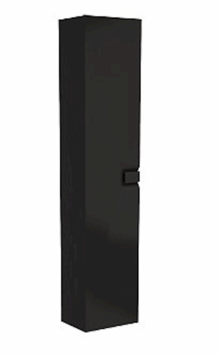 E-shop Koupelnová skříňka vysoká Kolo Twins 35x27,5x180 cm černá mat 88462000