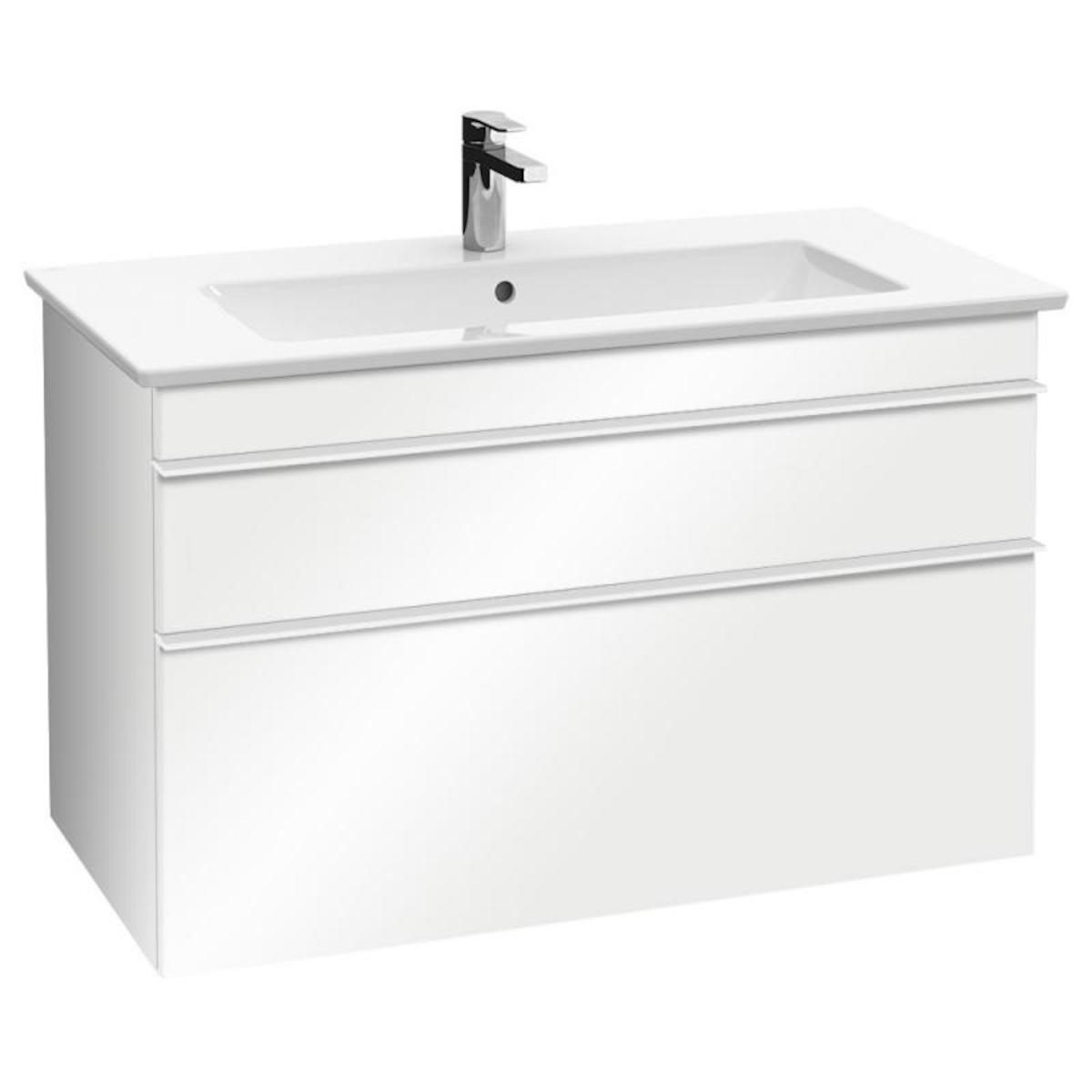 E-shop Koupelnová skříňka pod umyvadlo Villeroy & Boch Venticello 75,3x50,2x59 cm bílá mat A92502MS