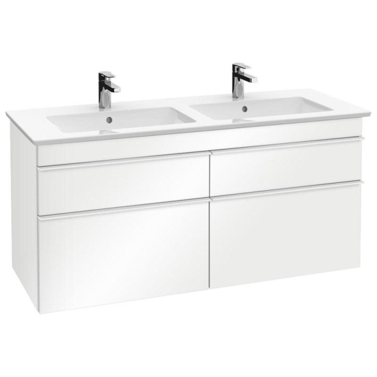 E-shop Koupelnová skříňka pod umyvadlo Villeroy & Boch Venticello 125,3x50,2x59 cm bílá mat A93002MS