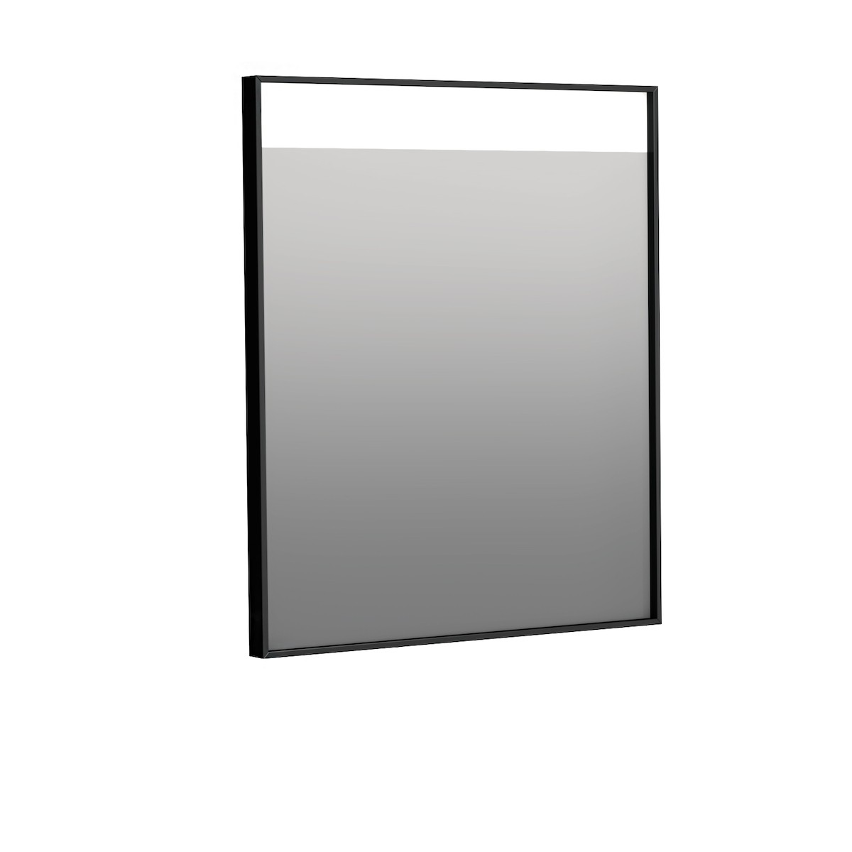 E-shop Zrcadlo Naturel 60x70 cm hliník černá ALUZ6070CLED