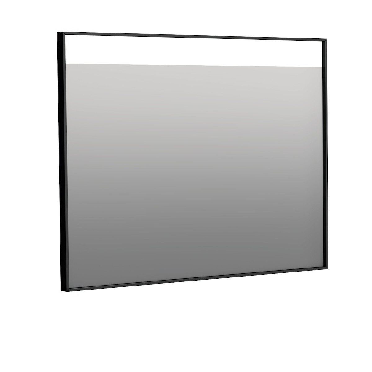 E-shop Zrcadlo Naturel 90x70 cm hliník černá ALUZ9070CLED
