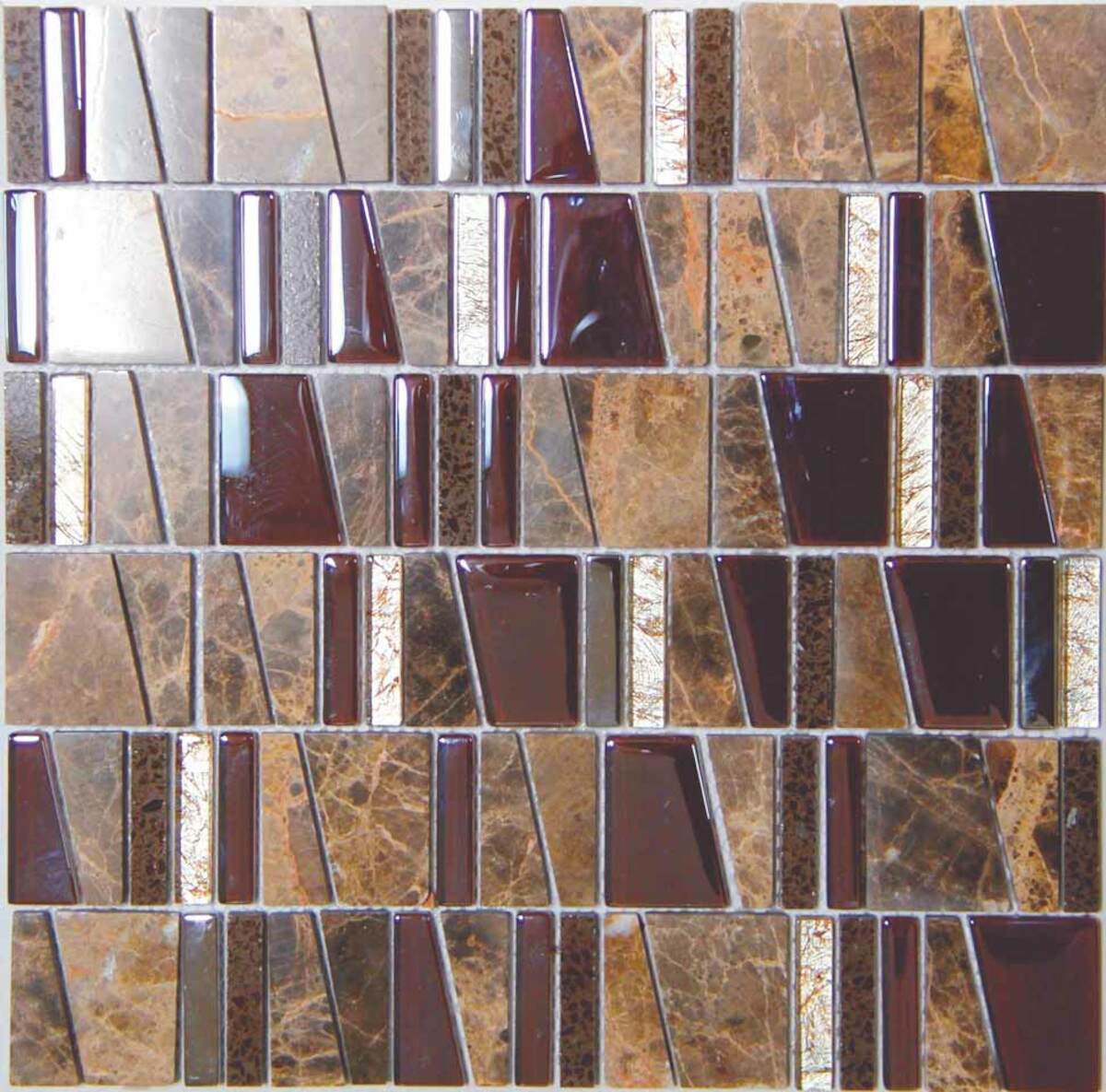 E-shop Kamenná mozaika Mosavit Asi imperial 30x30 cm lesk ASIIMPERIAL