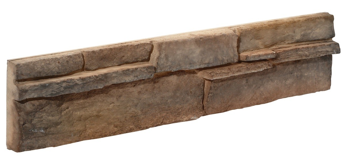 E-shop Obklad Stones Bedrock brown 11,7x55 cm reliéfní BEDROCKBR