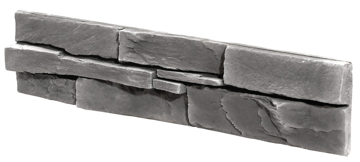 E-shop Kamenný obklad Stones Bedrock graphite 11,7x55 cm BEDROCKGF