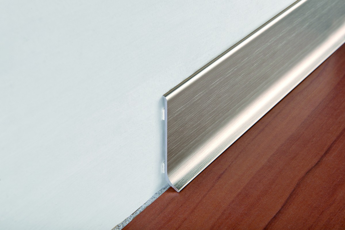 E-shop Soklová lišta Progress Profile stříbrná, délka 200 cm, výška 6 cm, BTBS60