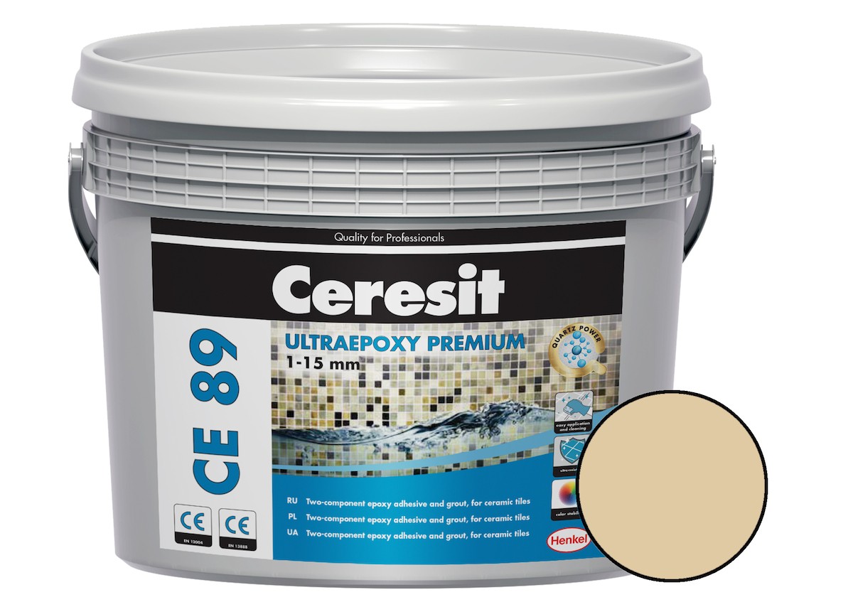Spárovací hmota Ceresit CE 89 UltraEpoxy Premium jasmine 2,5 kg R2T CE89840