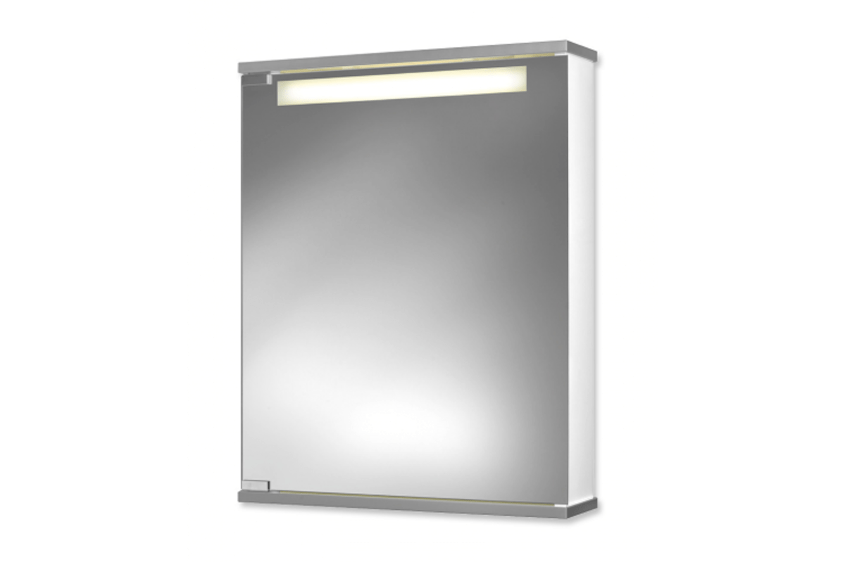 E-shop Zrcadlová skříňka s osvětlením Jokey 50x65 cm MDF CENTO50LS