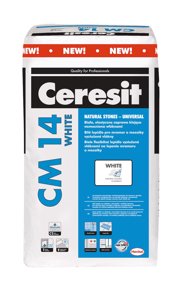 E-shop Lepidlo Ceresit CE 14 White bílá 25 kg C2TE CM1425WH