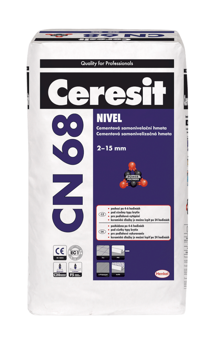 Samonivelační hmota Ceresit CN 68 25 kg CN68