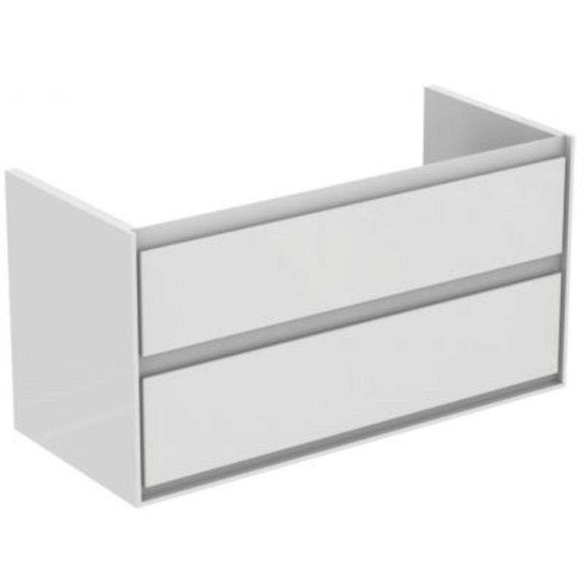 E-shop Koupelnová skříňka pod umyvadlo Ideal Standard Connect Air 100x44x51,7 cm šedý dub/bílá mat E0821PS