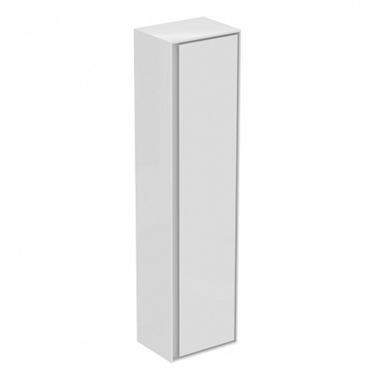 E-shop Koupelnová skříňka vysoká Ideal Standard Connect Air 40x30x160 cm bílá lesk/světle šedá mat E0832KN