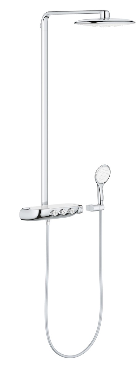 Sprchový systém Grohe Rainshower SmartControl s termostatickou baterií Moon White, Yang White 26250LS0