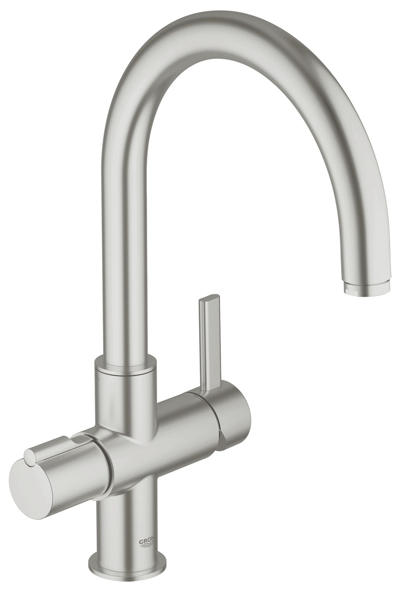 Dřezová baterie Grohe Red s filtrem supersteel 30033DC0