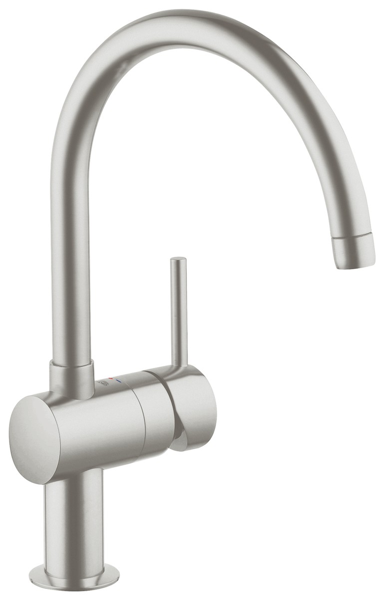 Dřezová baterie Grohe Minta s otočným raménkem supersteel 32917DC0