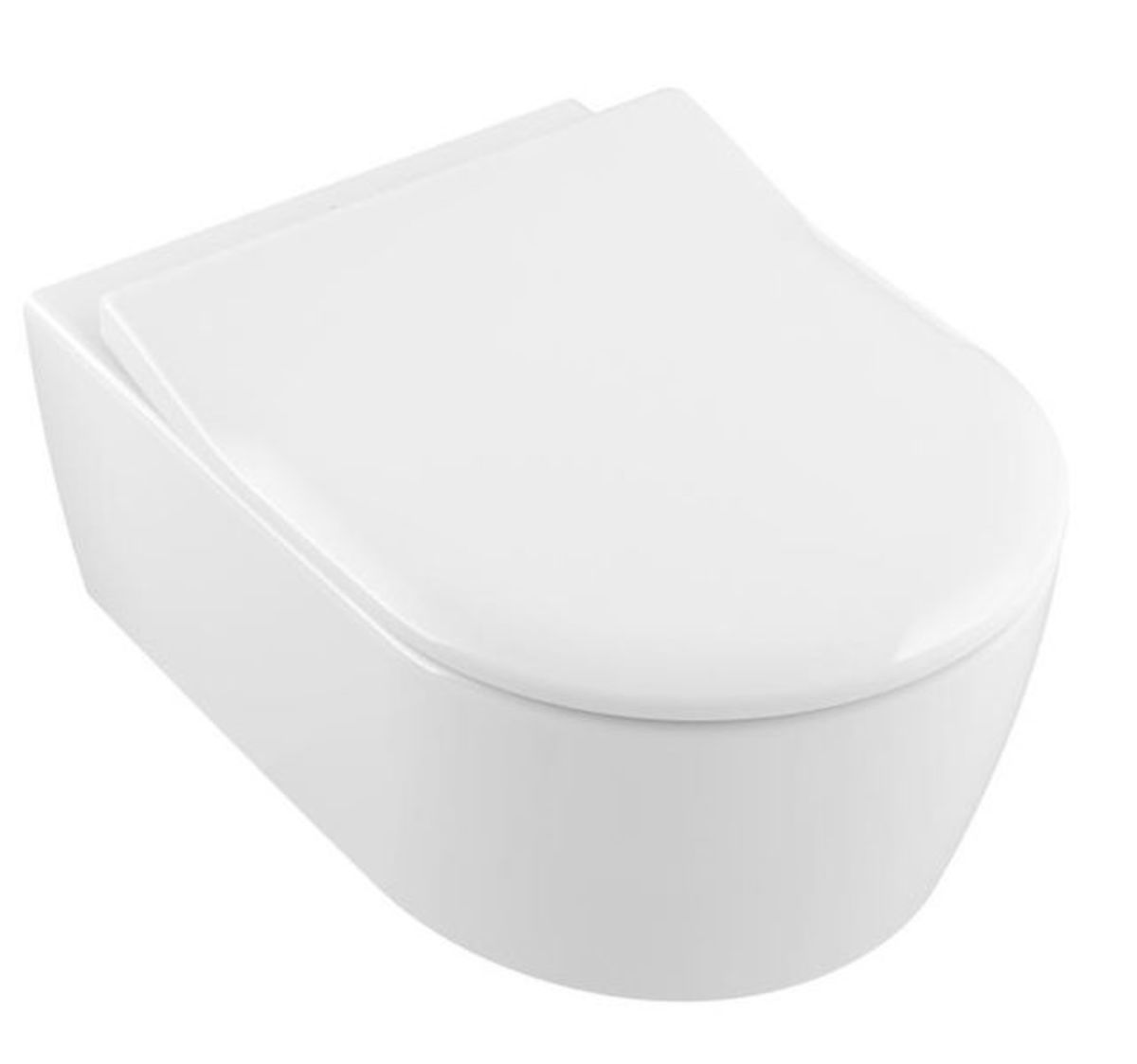 Wc s prkénkem softclose Villeroy & Boch Avento zadní odpad GLACERAAVWC006