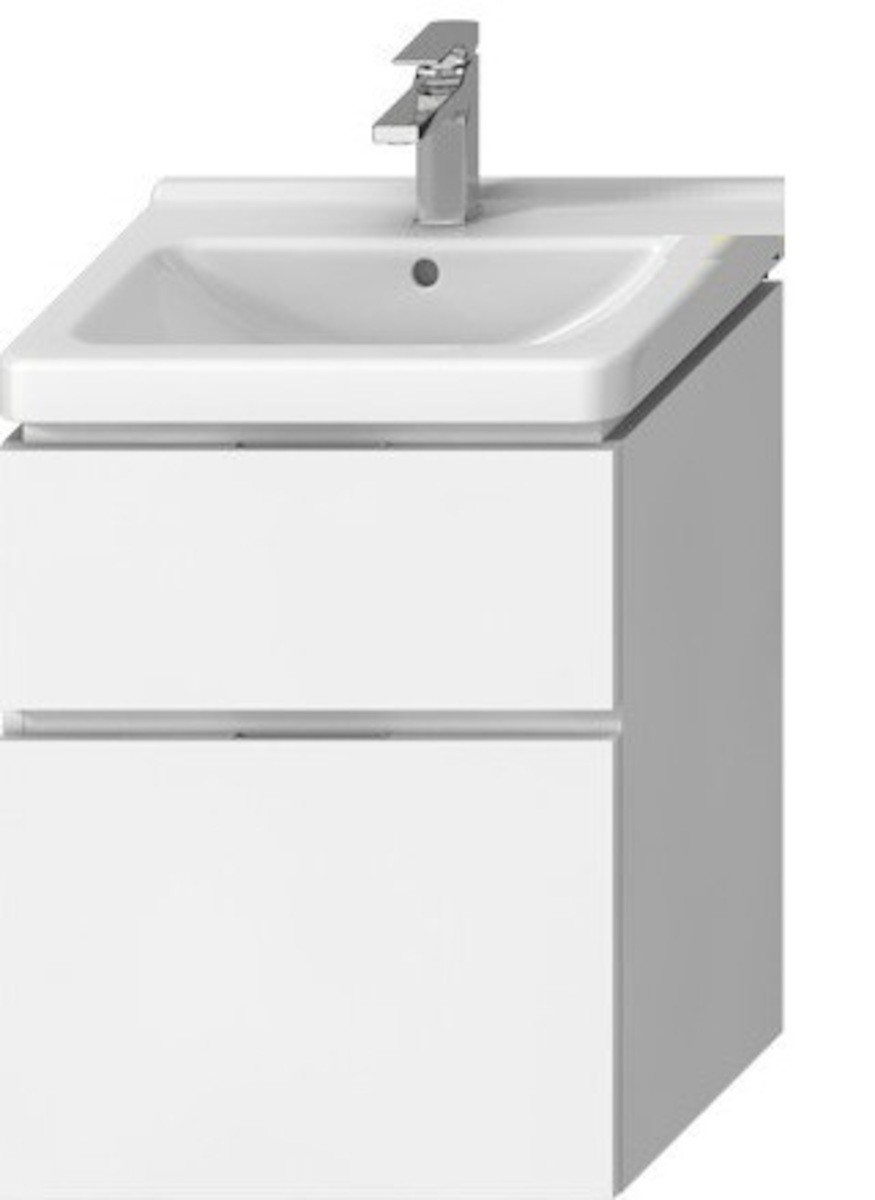 E-shop Koupelnová skříňka pod umyvadlo Jika Cubito 54x39,8x68,3 cm bílá H40J4224025001