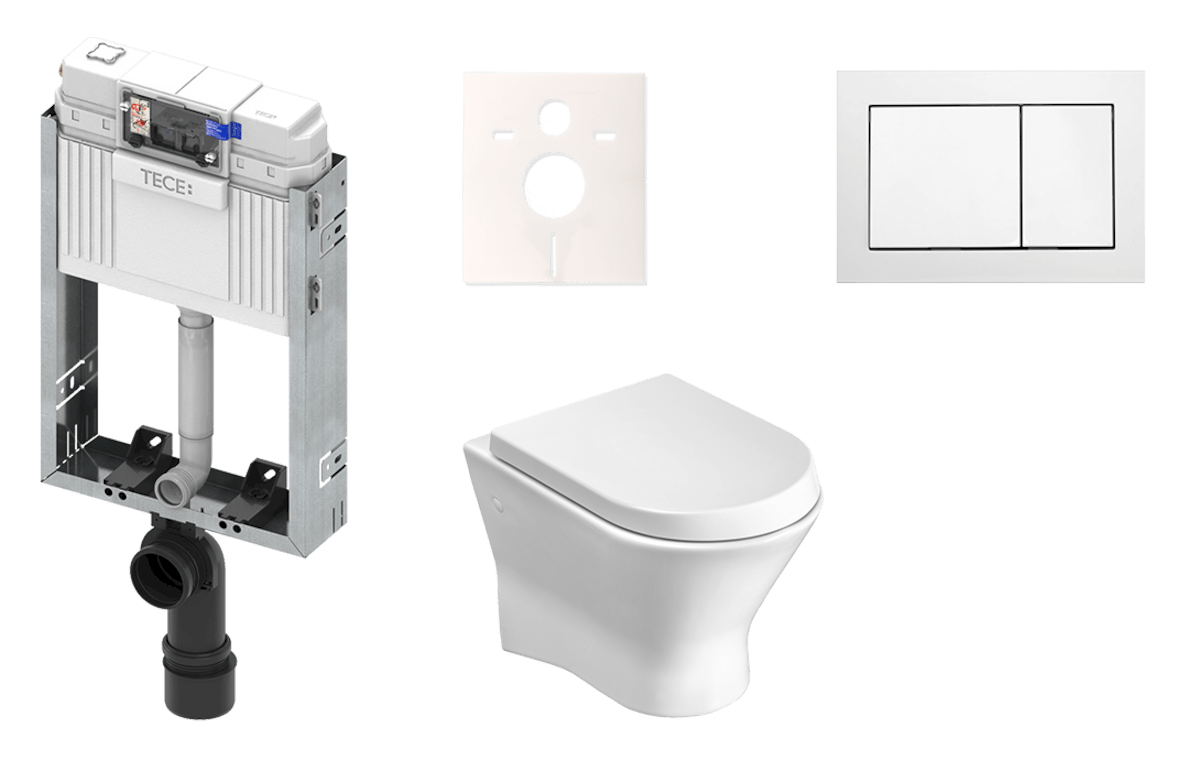E-shop Cenově zvýhodněný závěsný WC set TECE k zazdění + WC Roca Nexo KMPLNEXOT