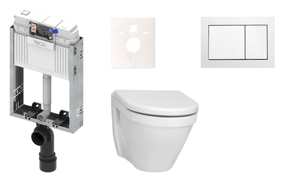 E-shop Cenově zvýhodněný závěsný WC set TECE k zazdění + WC Vitra S50 KMPLS50T