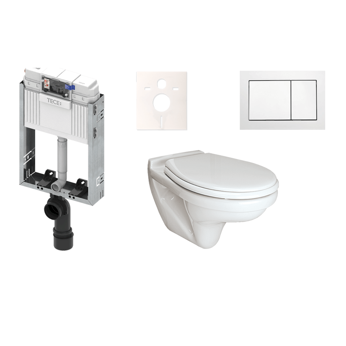 E-shop Cenově zvýhodněný závěsný WC set TECE k zazdění + WC S-Line S-line Pro KMPLVIDIMAT