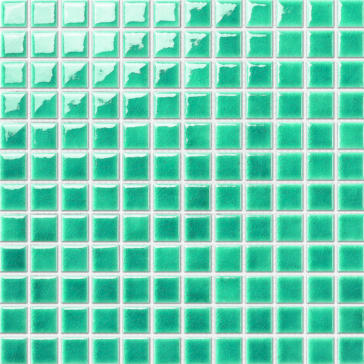 E-shop Keramická mozaika Premium Mosaic světle zelená 30x30 cm lesk MOS23LGR