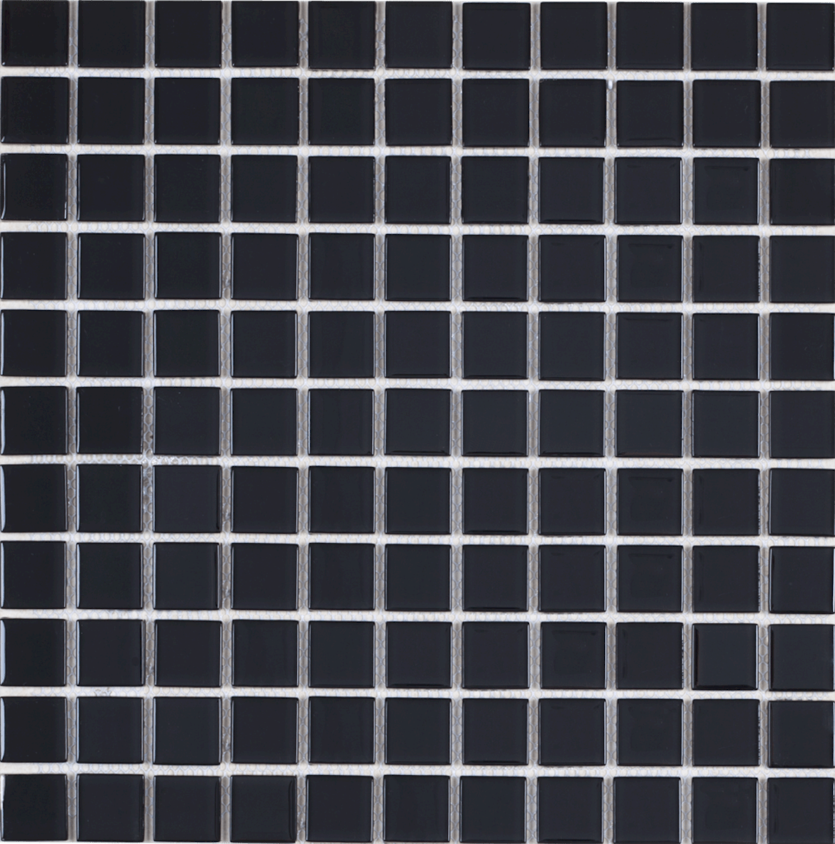 E-shop Skleněná mozaika Premium Mosaic černá 30x30 cm lesk MOS25BK