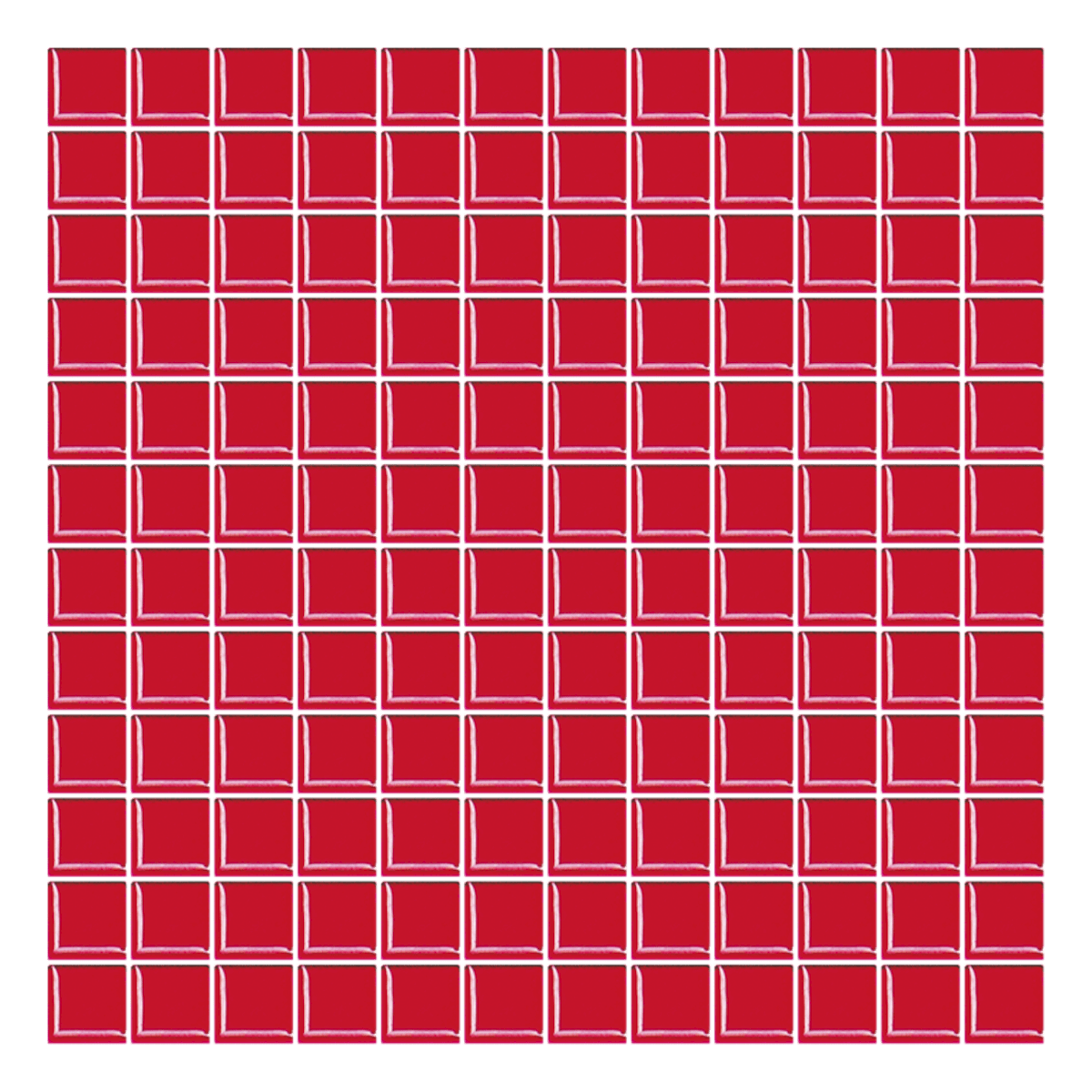 E-shop Skleněná mozaika Premium Mosaic červená 30x30 cm lesk MOS25RE