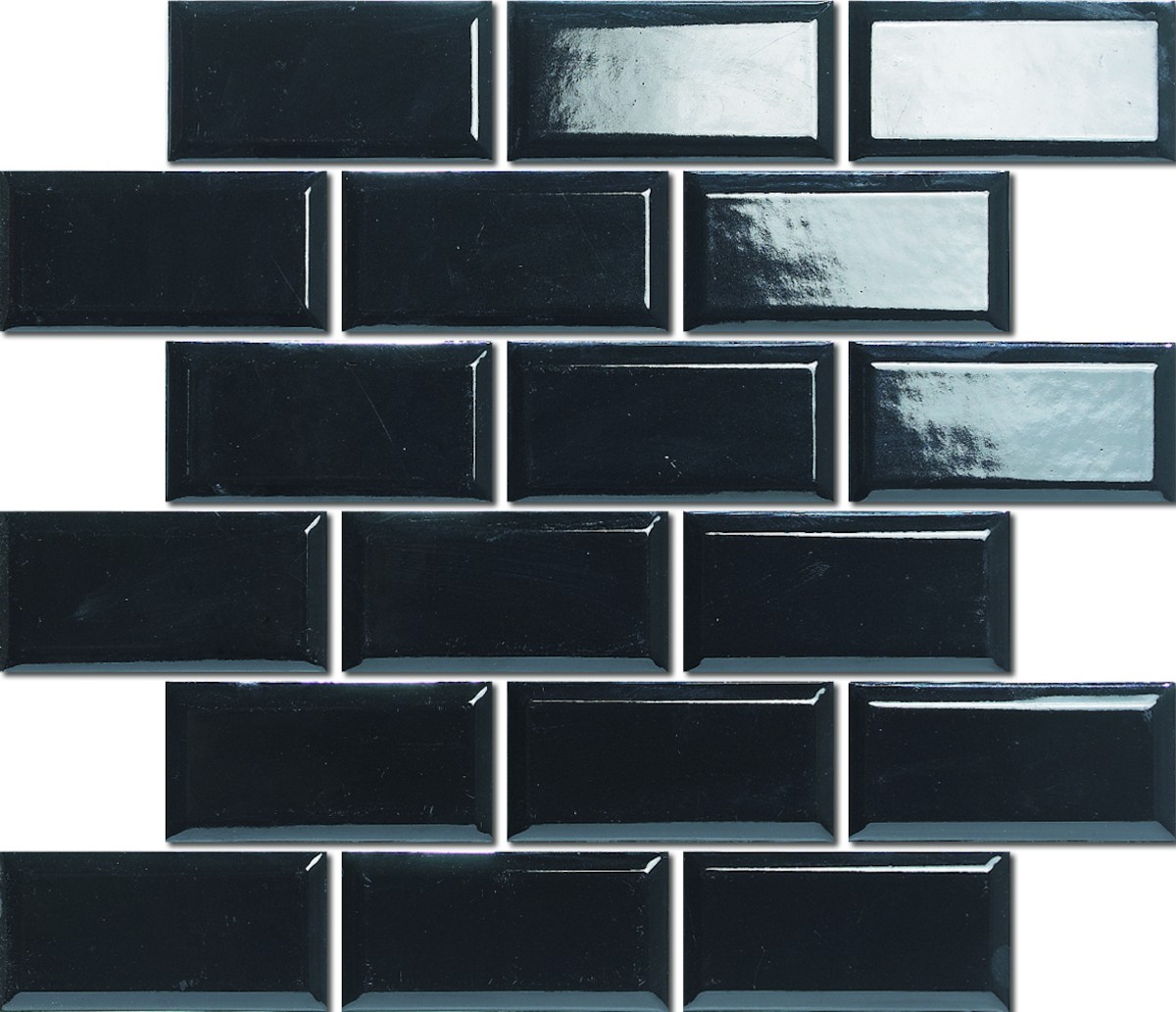E-shop Keramická mozaika Premium Mosaic černá 30x30 cm lesk MOS4595BK