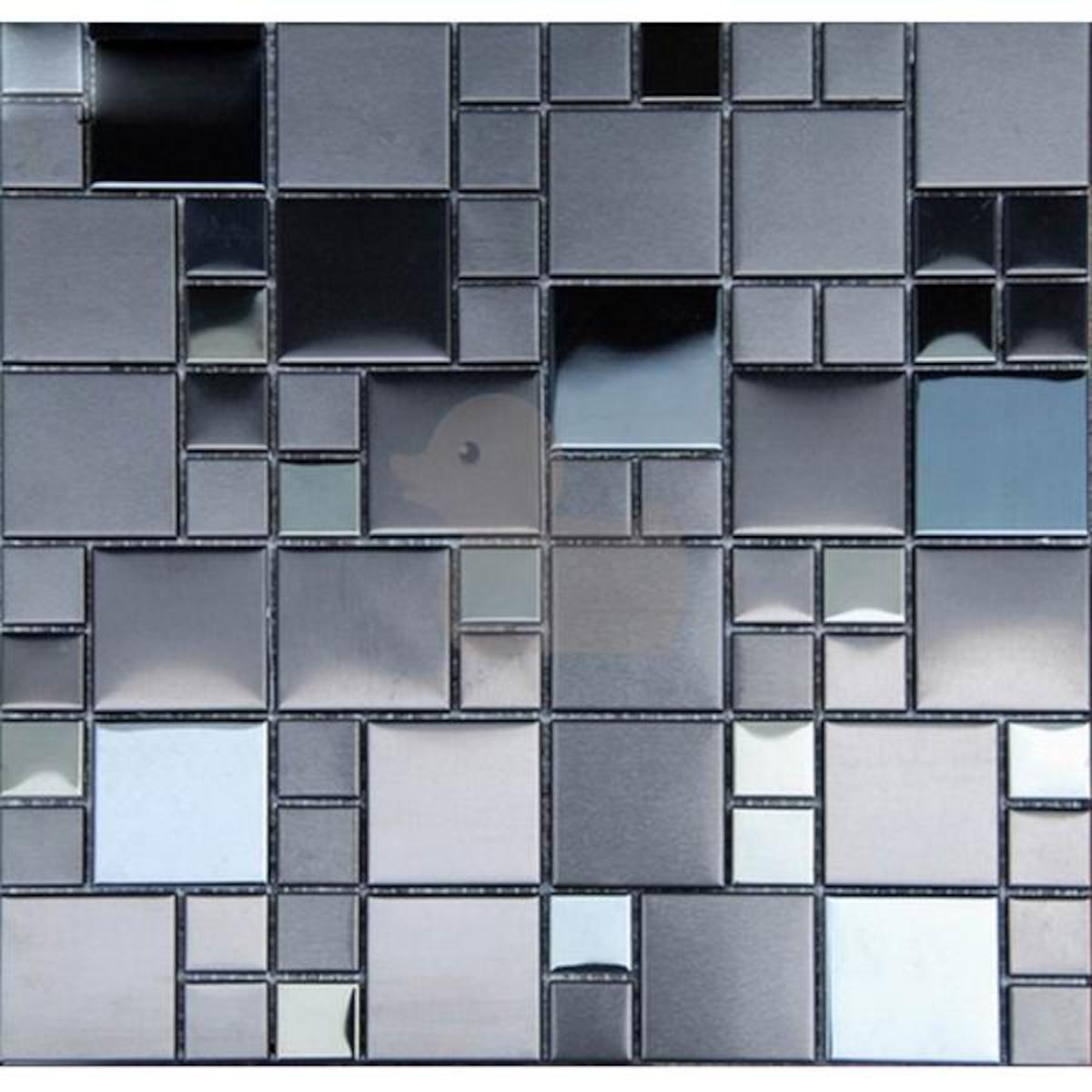 E-shop Premium Mosaic mozaika černá nerezová 30x30 cm MOS4823BK