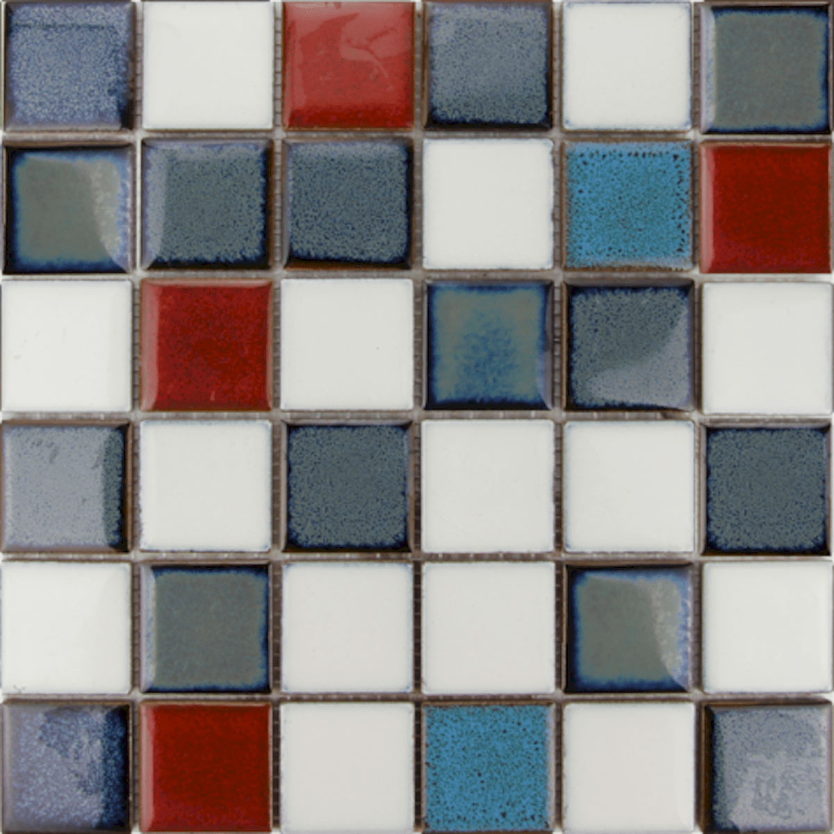 E-shop Keramická mozaika Premium Mosaic modrá 30x30 cm lesk MOS48MIX1