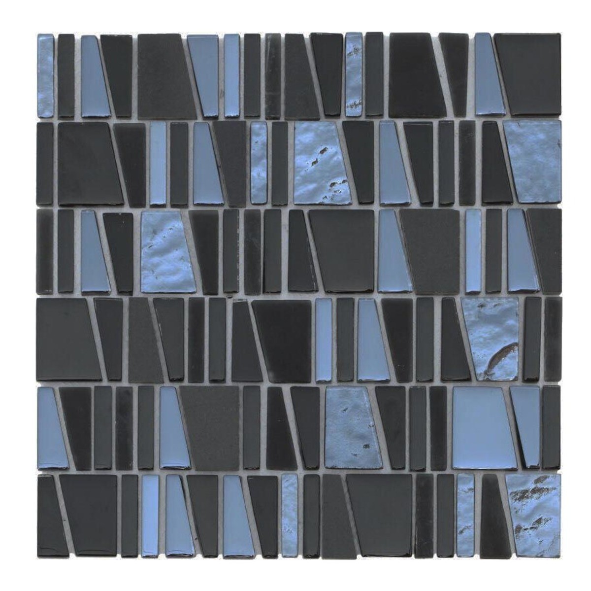 E-shop Skleněná mozaika Premium Mosaic černá 30x30 cm lesk MOSCUBEBK