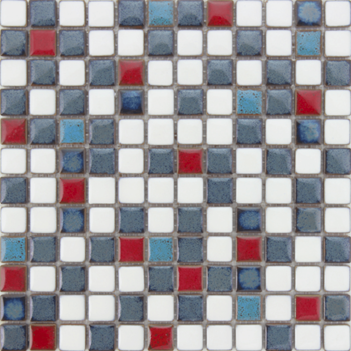 E-shop Keramická mozaika Premium Mosaic modrá 30x30 cm lesk MOSS23MIX1