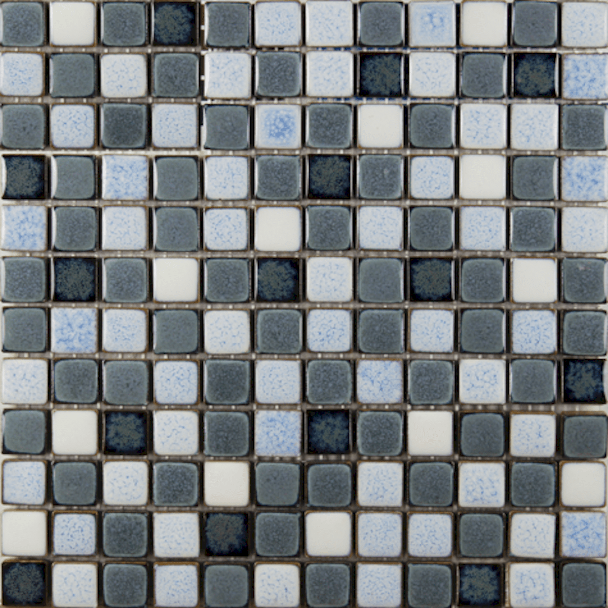 E-shop Keramická mozaika Premium Mosaic šedá 30x30 cm lesk MOSS23MIX2