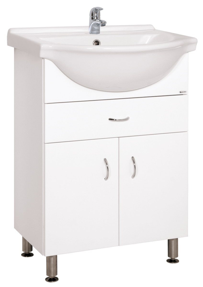 E-shop Koupelnová skříňka s umyvadlem Keramia Pro 60x50 cm bílá PRO60Z