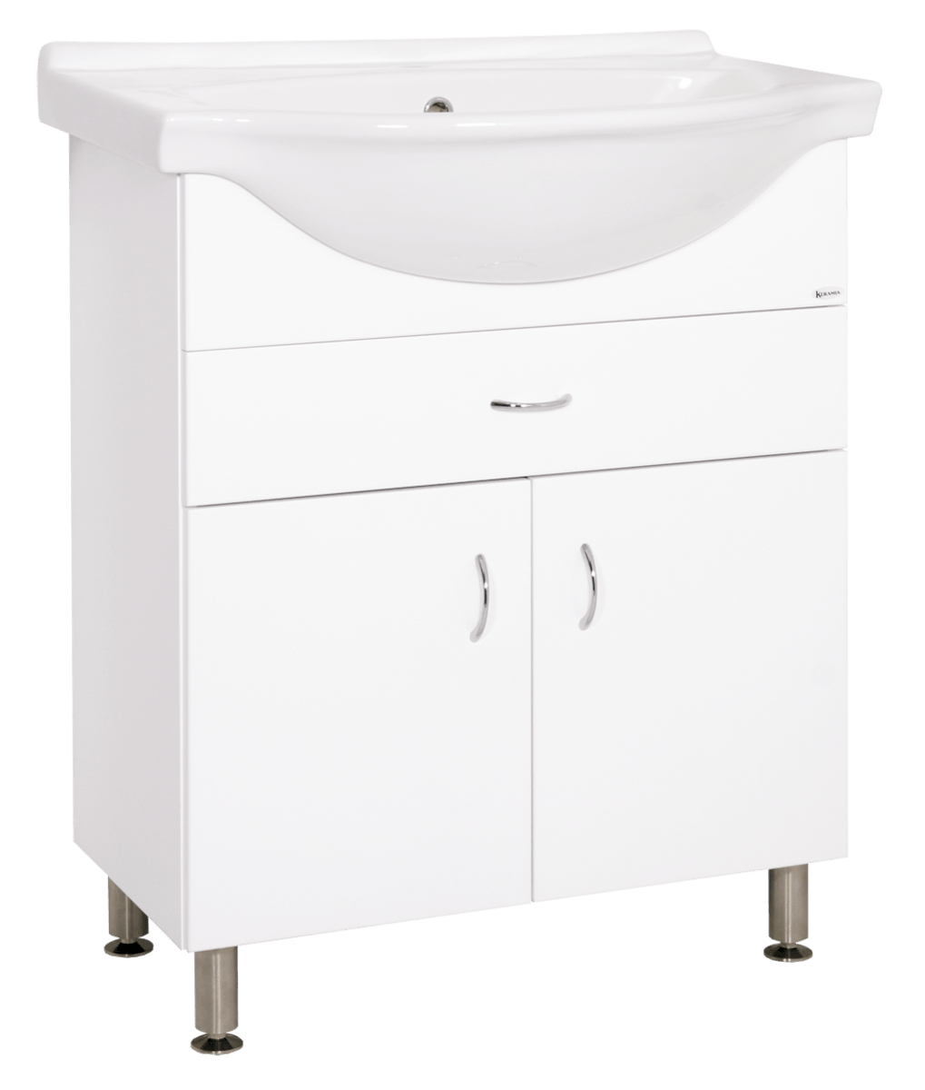 E-shop Koupelnová skříňka s umyvadlem Keramia Pro 70x56 cm bílá PRO70Z
