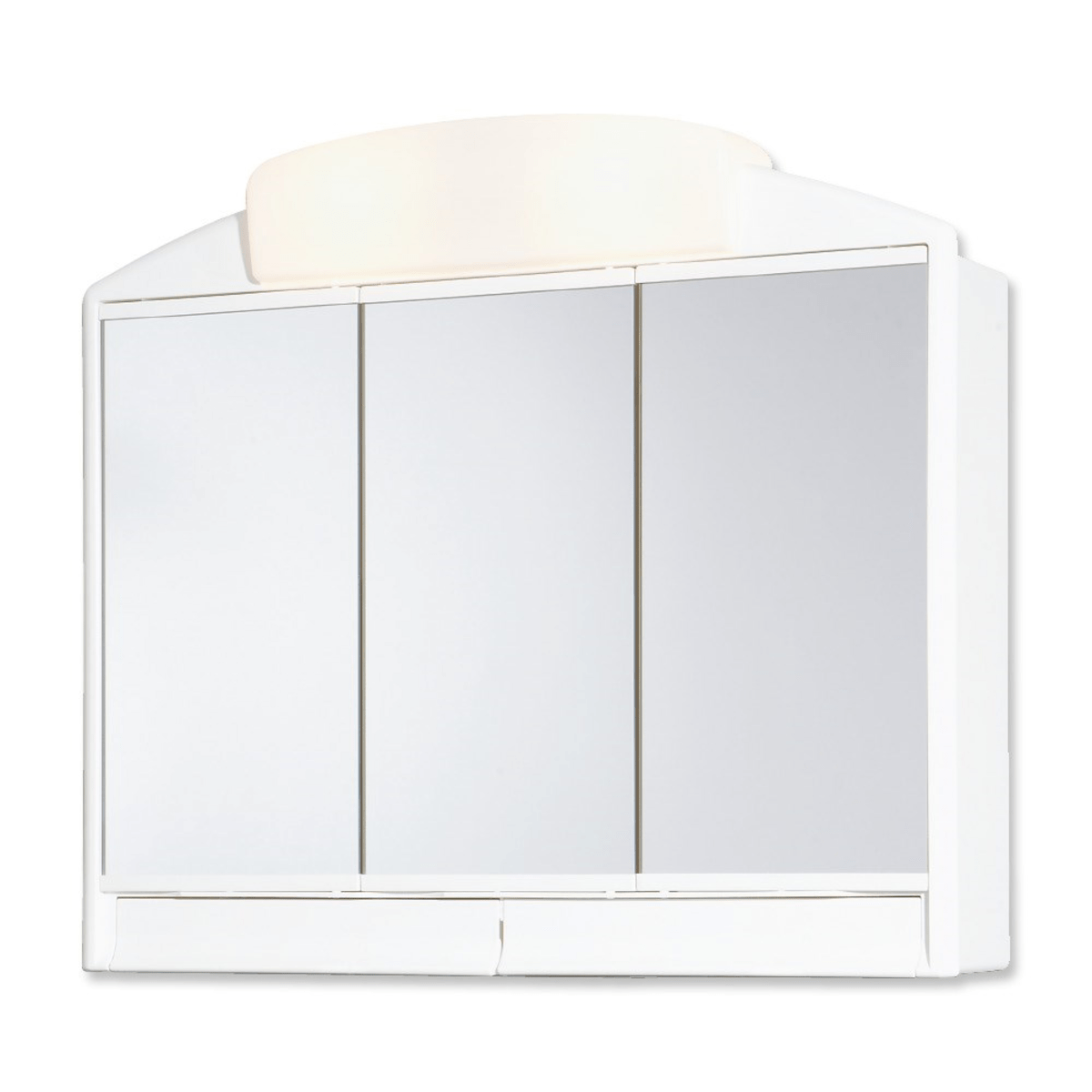 E-shop Zrcadlová skříňka s osvětlením Jokey 51x59 cm plast RANO