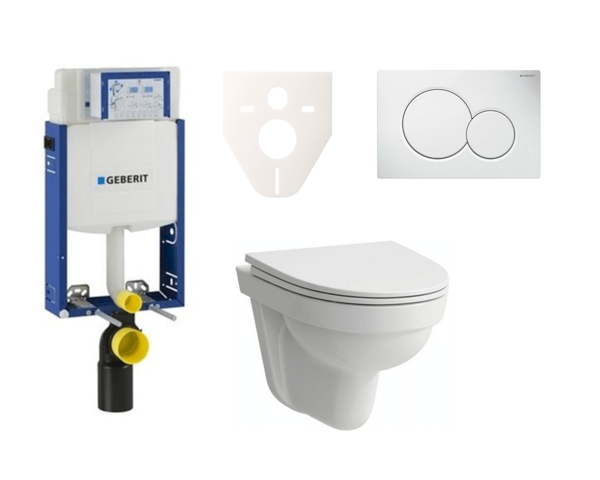 E-shop Cenově zvýhodněný závěsný WC set Geberit k zazdění + WC Laufen Laufen Pro Nordic SIKOGE2H1