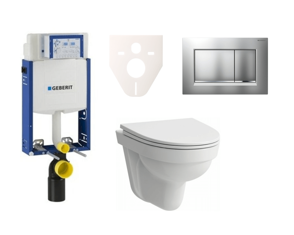 E-shop Cenově zvýhodněný závěsný WC set Geberit k zazdění + WC Laufen Laufen Pro Nordic SIKOGE2H7