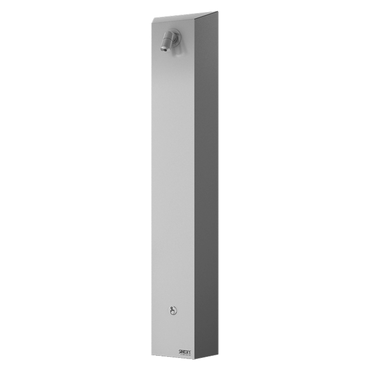 E-shop Sanela SLSN 01P - Nerezový sprchový panel s integrovaným piezo ovládáním, 1 voda (SLSN01P)
