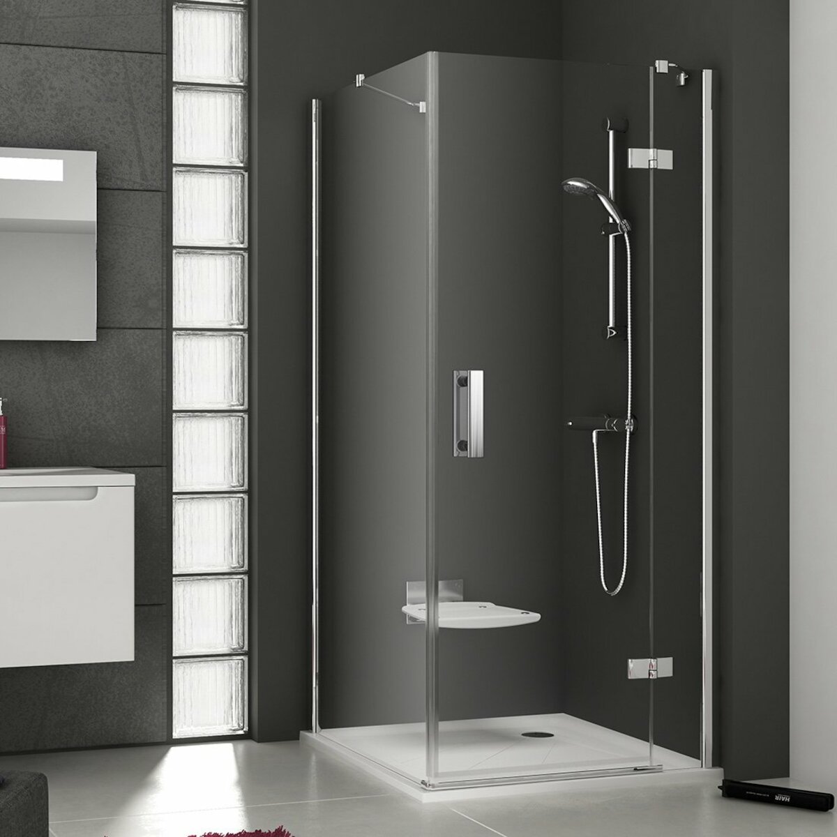 E-shop Boční zástěna ke sprchovým dveřím 100 cm Ravak Smartline 9SPA0A00Z1